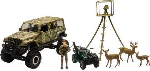 New-Ray Replica 1:18 Jeep Wrangler Deer Hunting Play Set