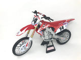 New-Ray Replica 1:6 Race Bike 17 Honda Crf450r Red(Seely)