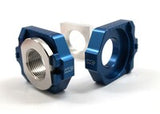 WORKS AXLE BLOCKS ELITE KTM/HUS BLUE