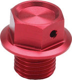 Zeta Magnetic Drain Plug Red