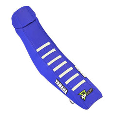 D-cor Seat Cover Blue W/white Ribs Yam