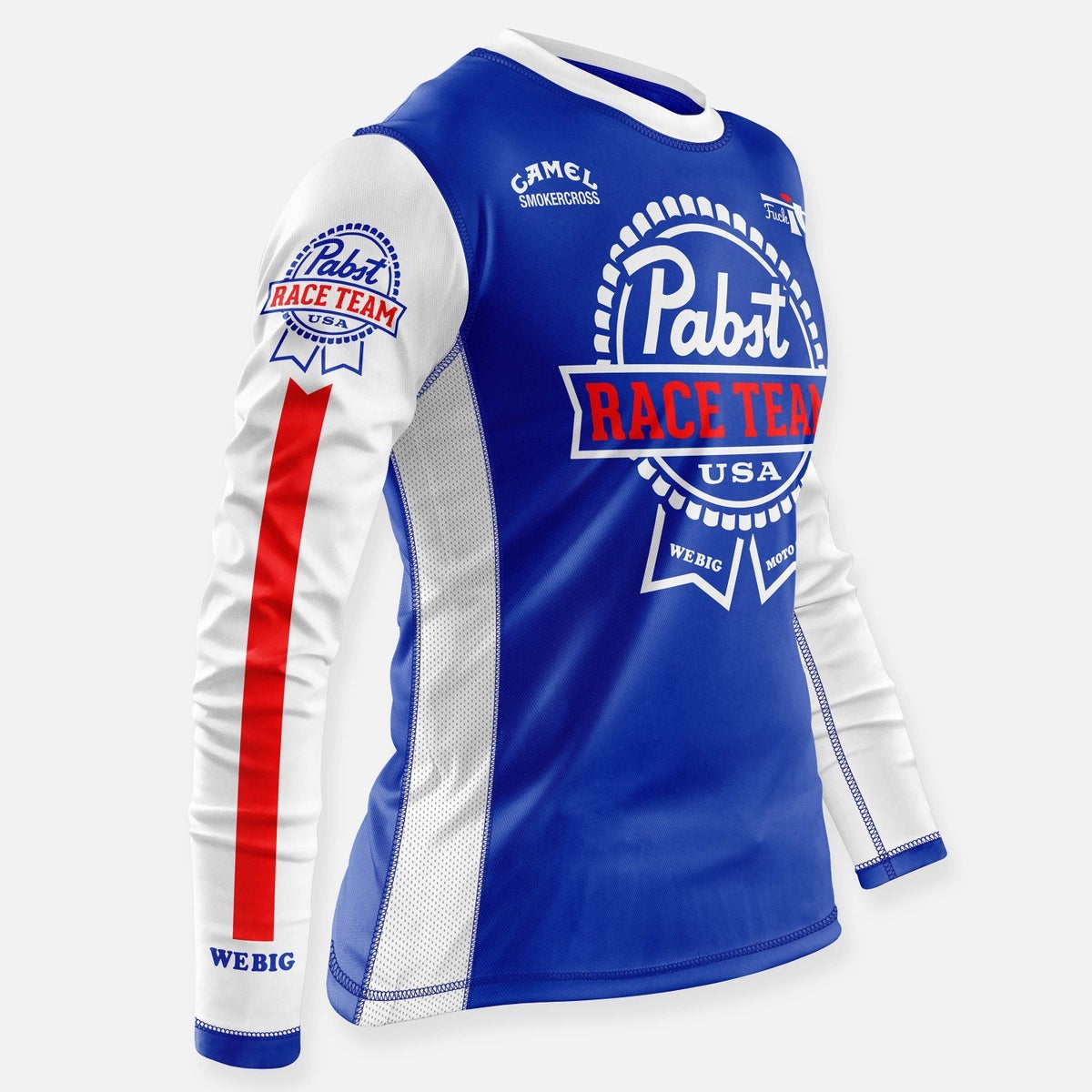 Pabst Blue RIbbon Primary White Hockey Jersey