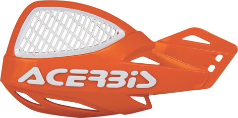 ACERBIS UNIKO VENTED HANDGUARDS ORANGE/WHITE