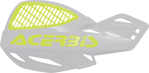 ACERBIS UNIKO VENTED HANDGUARDS WHITE/FLUORESCENT YELLOW